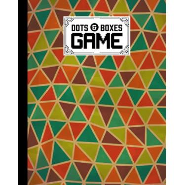 Imagem de Dots And Boxes Game: Premium Triangles Cover Dots And Boxes Game, A Classic Strategy Game - Large and Small Playing Squares, 120 Pages, size 8" x 10" by Konstanze Fleischmann