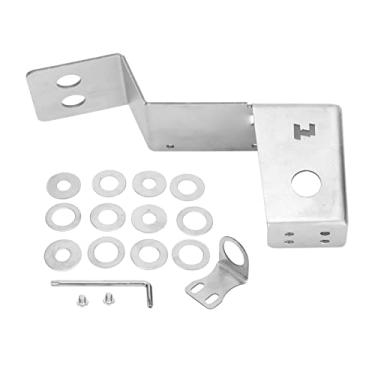 Imagem de Conjunto de montagem de antena de carro antirroubo de aço inoxidável para Pajero V73 V93 V97 (prata)