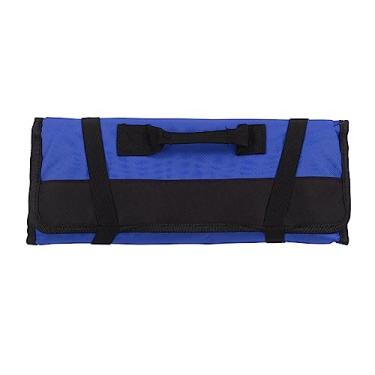 Imagem de Bolsa de Rolo de Ferramentas Multifuncional, Bolsa de Rolo de Ferramentas à Prova D'água Portátil, Bolsa de Enrolar para Overlanders, Mountain Bike, Pacotes Frios (Azul)