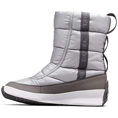 Imagem de Sorel bota feminina Out 'N About Puffy cano médio, Pure Silver, 11