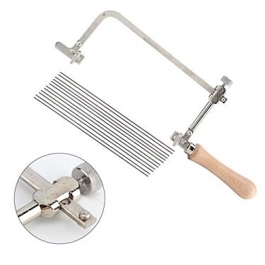 Imagem de Serra de aço para carpintaria faça você mesmo, multiferramenta com cabo de madeira, ferramenta de joias, fazendo o cabo de corte, equipamento, arco, puxar, ferragens, serra, ferragens, serra de madeira, ferramentas de serra oscilante (#2)