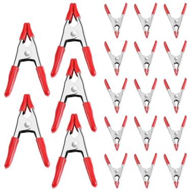 Imagem de WORKPRO Conjunto de braçadeira de mola de aço de 20 peças, 15 peças de grampos de 3/4 cm, 5 peças de grampos de 2,5 cm para trabalho em madeira, faça você mesmo, fundo de estúdio fotográfico, W001401A
