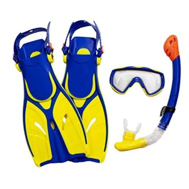 Imagem de Swimline Conjunto de snorkel Thermotech com óculos de barbatanas, snorkel e mochila (tamanho 1-4)