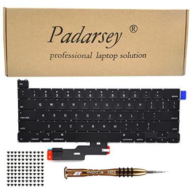 Imagem de Padarsey Teclado de substituição compatível com MacBook Pro 13 polegadas A2289 lançado em 2020 layout dos EUA + parafusos de teclado + chave de fenda