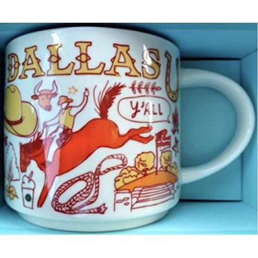 Imagem de Starbucks Caneca de café de cerâmica Dallas Been There Series Across The Globe 400 ml