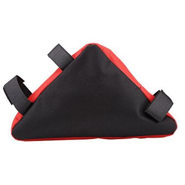 Imagem de Bolsa triangular de bicicleta, à prova d'água, moldura de bicicleta, bolsa de tubo frontal, bolsa de boi de liberação rápida, selim frontal de ciclismo, tubo superior, bolsa de ferramentas triangular (preto e vermelho) bolsa triangular de bicicleta, camuflagem, bicicleta Fr