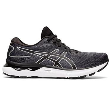 Imagem de ASICS Men's Gel-Nimbus 24 Running Shoes, 9, Black/White