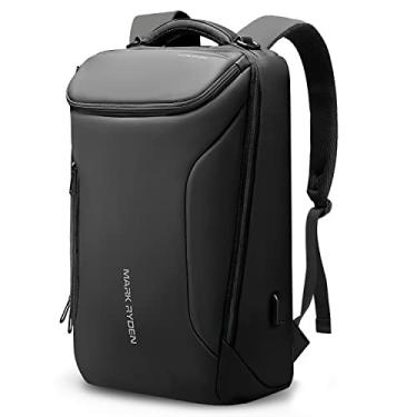 Imagem de MARK RYDEN Mochila executiva masculina, tecnológica com porta USB, à prova d’água, com design de carro esportivo, para viagem, acomoda notebook de até 17,3 polegadas (bolsos YKK-2)