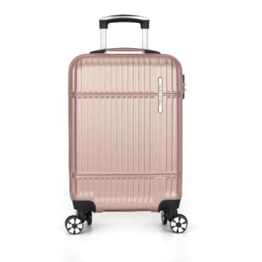 Imagem de Mala de Viagem de Bordo 10kg Rígida ABS Padrão ANAC - Polo King Luxcel MF10443PK (Rose)