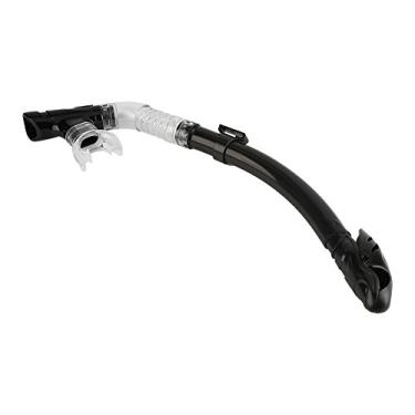 Imagem de Snorkel Totalmente Seco Com Bocal de Silicone, Válvula Ge de Sentido único para Mergulho e Natação, Tubo Preto para Respirar Facilmente (Acoutoe5u6w1xrh4-02)