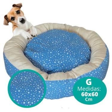 Imagem de Caminha Pet 4x1 Modelo Dupla Face Cama Para Cachorro Tamanho G  - Bubi