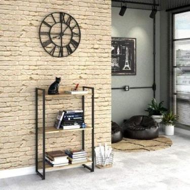 Imagem de Estante para Livro Industrial 3 Prateleiras 104cmx60cm - Compace