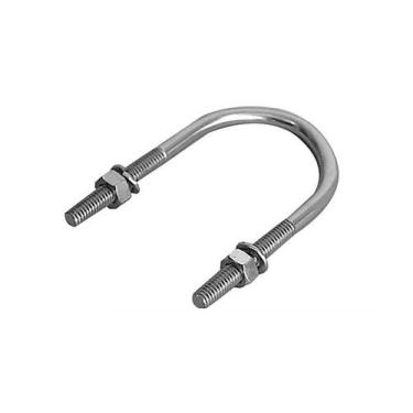 Imagem de Abraçadeira Tipo U Vergalhao 3/4"x1/4 Com 25Un - Perfilaço