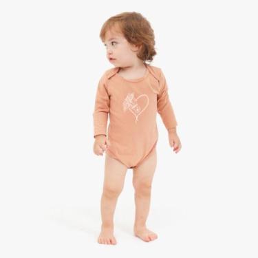 Imagem de Body Infantil Estampado Cavalo Neném Country Bebê Agro Fofo Coração Ma