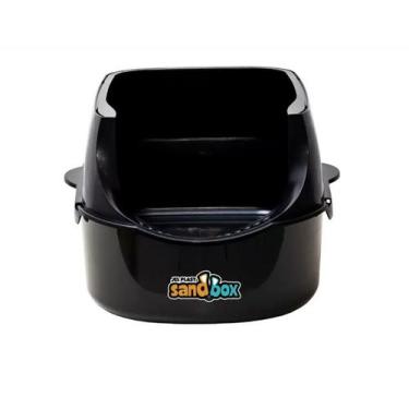 Imagem de Kit sanitario para gatos sandbox furba - preto - JELPLAST
