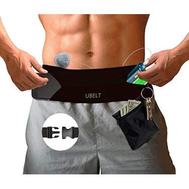 Imagem de UBELT Bolsa para cinto com bomba de insulina, cintura para diabéticos, clipe de acessórios, banda de corrida, suporte de telefone para iPhone Plus, masculino e feminino, preto/68,5-114,3 cm
