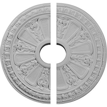 Imagem de Medalhão de teto Ekena Millwork 18 1/8 polegadas OD 3 5/8 polegadas ID x 1 1/8 polegadas P Raymond, Divisor, 18 1/8"OD 3 5/8"ID x 1 1/8"P (Fits Canopies up to 5 1/8"), Factory Primed