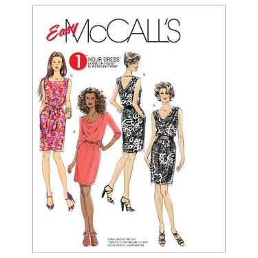 Imagem de McCall's Patterns Vestidos e faixa para senhoritas M6069, tamanho A5 (6-8-10-12-14)