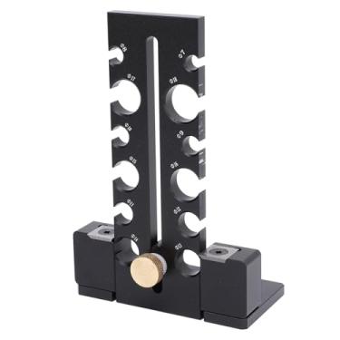 Imagem de Kit de Gabarito para Fabricante de Cavilhas, Placa de Corte Ajustável de Madeira Com 12 Furos, Liga de Alumínio, Broca Elétrica, Ferramenta Auxiliar de Haste Redonda, Conjunto de