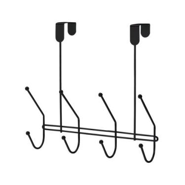 Imagem de Cabide de Porta com 4 Ganchos Black - AT
