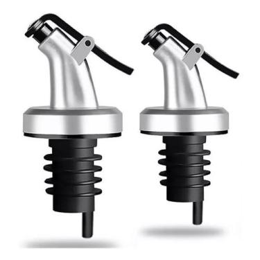 Imagem de Jogo 2un bico dosador c/ tampa p/ garrafa azeite vinagre - Unygift