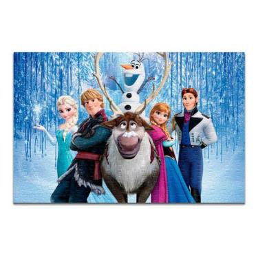 Imagem de Quebra-cabeça Personalizado Frozen 2 48 Peças - Pomps Geek
