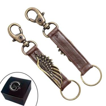 Imagem de Chaveiro SLIM Tradicional Pingentes Personalizado Asa Fecho Mosquetão 