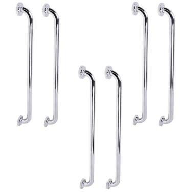 Imagem de Barra de Apoio 70cm Inox Kit 6 Unidades Deficiente Criança Idoso Gesta