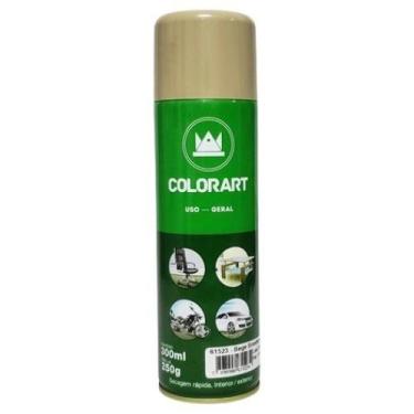 Imagem de Tinta Spray Colorart Uso Geral Cor Bege Brastemp Secagem Rápida Interi
