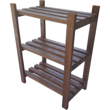 Imagem de Estante Modular 3 Prateleiras Madeira Maciça 65x50x29 cm Pintada NeonX