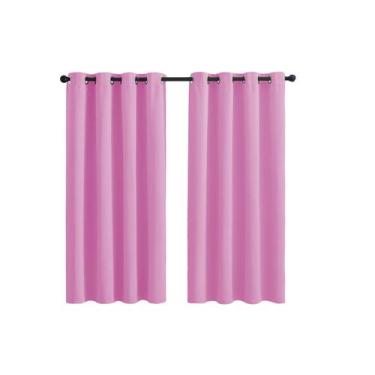 Imagem de Kit Cortina Oxford 2,60x1,40m Para Sala Quarto Com Varão 2,00m Incluso