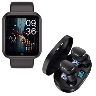 Imagem de Relógio Smart Watch Inteligente D20 Masculino Feminino c/ Fone Sem fio