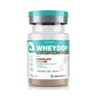 Imagem de Suplemento em Pó Wheydop 3W Whey Protein 3W 900g Proteína Concentrada/Isolada/Hidrolisada Sabor Chocolate Suiço elementoPuro