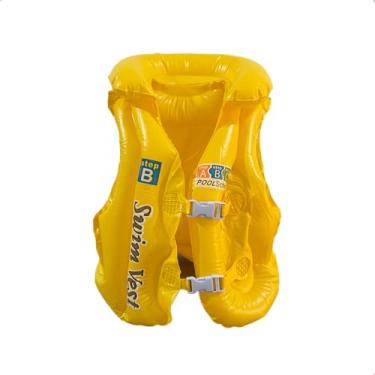 Imagem de Bóia Colete Infantil Piscina Salva Vidas Inflável Praia Menino Menina (Amarelo)