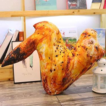 Imagem de Perna de Frango Brinquedo de Pelúcia Macio Lance Travesseiro Decoração para Casa para Crianças Simulação de Comida Engraçada Almofada de Baqueta de Asa de Frango (2)