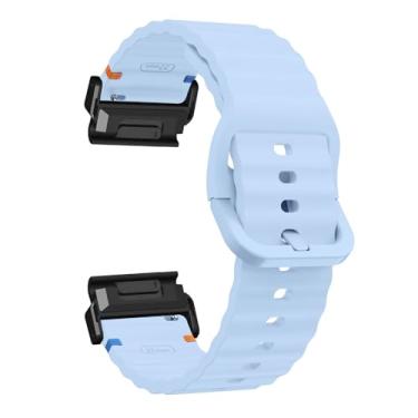 Imagem de Pulseira Esportivas Compatível com Garmin Fenix 5X GPS/Fenix 5X Puls, Silicone Macio com Fivela Ajustável Band de Substituição para Garmin Fenix 5X/Fenix 5X Puls Pulseiras para Homens e Mulheres (2)