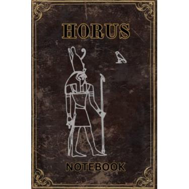 Imagem de Horus Notebook: 100 Page Line. Egyptian God Themed Journal