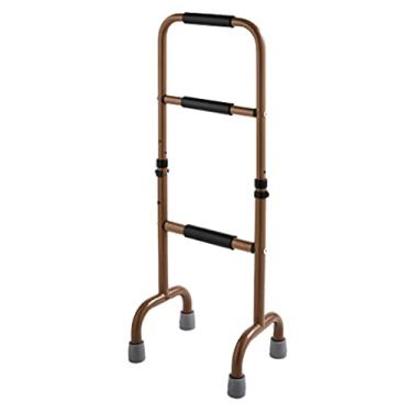 Imagem de Compacto Grades de segurança do toalete Sem assistência de perfuração Barra de apoio Alça Mover Handicap Suporta corrimão Adequado para deficientes físicos Idosos Uso doméstico Estrutura de suporte