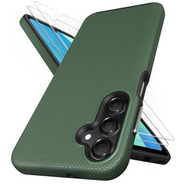 Imagem de SSLOTSCASE Capa para celular Samsung Galaxy A16 5G com protetor de tela, proteção contra quedas de nível militar, fina, leve, resistente, capa protetora para celular para Samsung Galaxy A16, verde