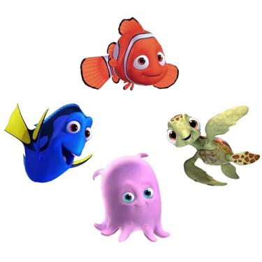 Imagem de Personagens SSND Sea World Fish (Nemo, Dory, Pearl & Squirt), adesivo decalque de vinil, aproximadamente 10 cm cada SS&Ds - 1195