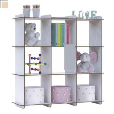 Imagem de Nicho Organizador Para Quarto Infantil Menina Dormitório Mdf - Inffini