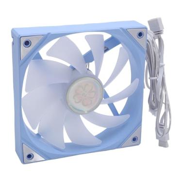 Imagem de 120mm Ventilador CPU Cooler, PWM ARGB Luz Sincronização CPU Ventilador Fan Case 9 Lâminas De Baixo Ruído 1800RPM Rolamento Hidráulico PC Ventilador Cooler CPU Compacto Cooler
