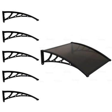 Imagem de Kit Com 5 Suporte Para Toldo Policarbonato Universal Mão Francesa Abs 