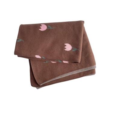 Imagem de Manta Saída De Maternidade Bebe Algodão Hipoalergênico Respirável 100% Algodão (Flor)