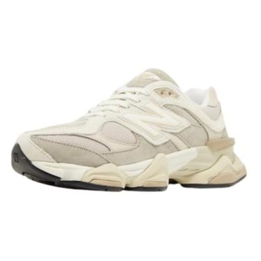 Imagem de New Balance 9060 Tênis infantil grande, Timberwolf de linho bege, 20