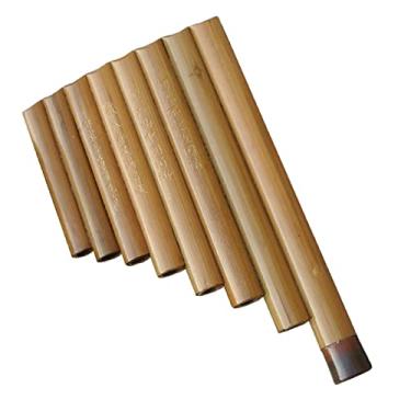 Imagem de Flauta para iniciantes com 8 tubos C Tune Pocket Pan Flauta de bambu amargo instrumento musical