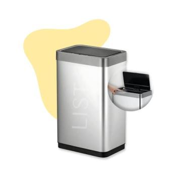 Imagem de Lixeira Automática Sensor Abre 50 L Aço Inox Premium - Members Marks