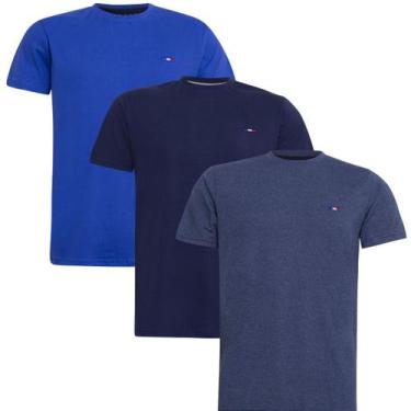 Imagem de Kit 3 Peças Camisetas FMF Básicas Masculina Industrie em Algodão Premi
