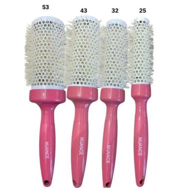 Imagem de Kit 4 Escova Cerâmic + Yon Rosa e Branco -Nuance