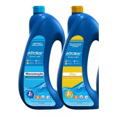 Imagem de Kit Clarificante e Algicida de Manutenção 1L Floc Atcllor